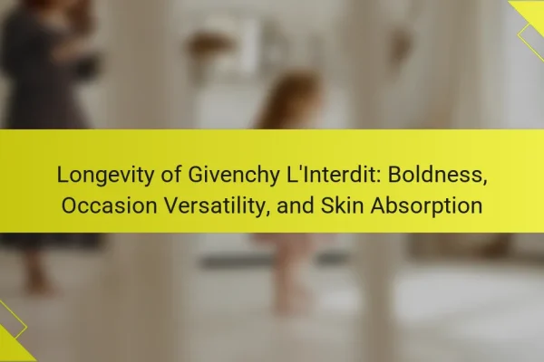 Longevity of Givenchy L’Interdit: Boldness, Occasion Versatility, and Skin Absorption