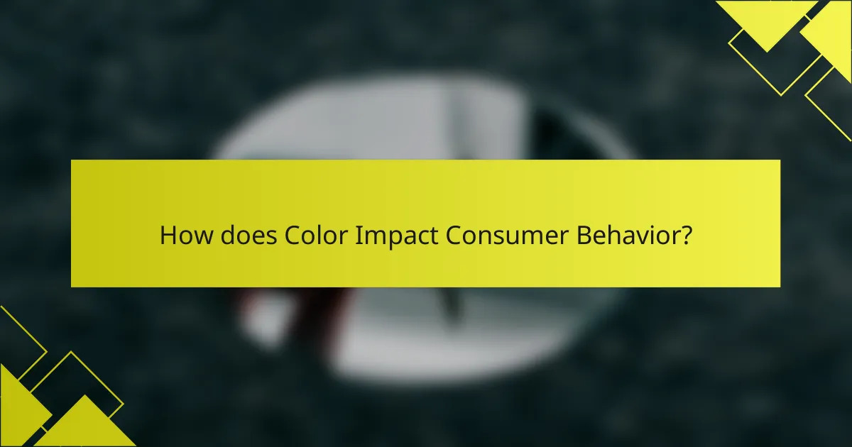 How does Color Impact Consumer Behavior?