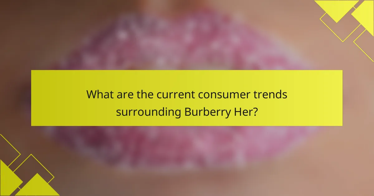 What are the current consumer trends surrounding Burberry Her?